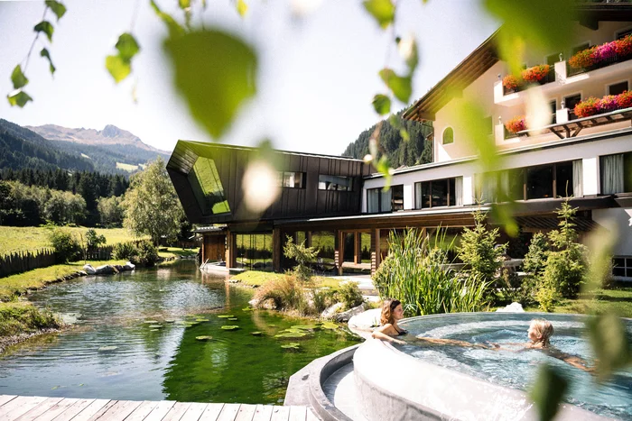 The family water world at the family hotel with a pool in South Tyrol The family water world at the family hotel with a pool in South Tyrol