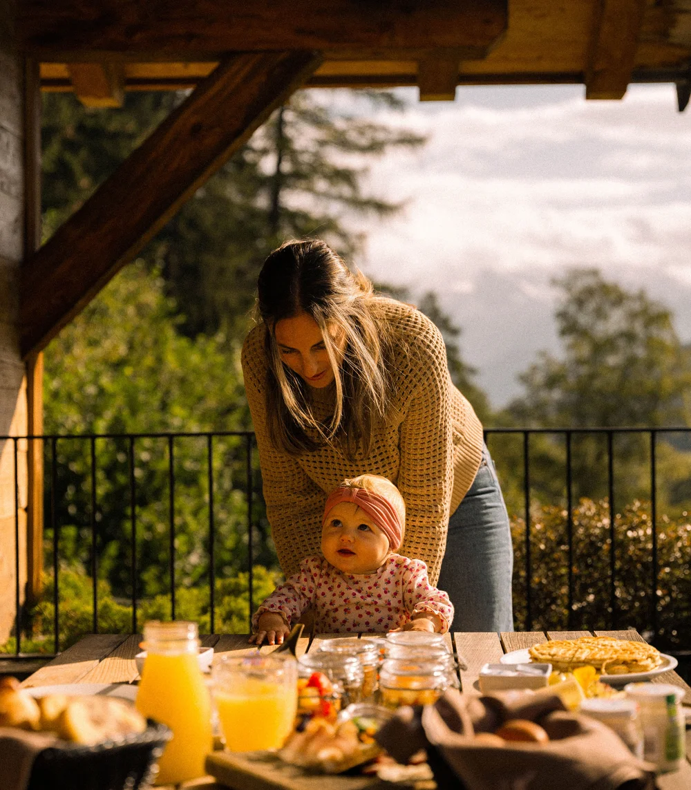 First magical moments at the baby-friendly hotel in South Tyrol