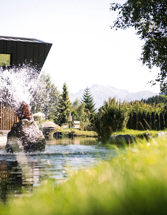 The family water world at the family hotel with a pool in South Tyrol The family water world at the family hotel with a pool in South Tyrol
