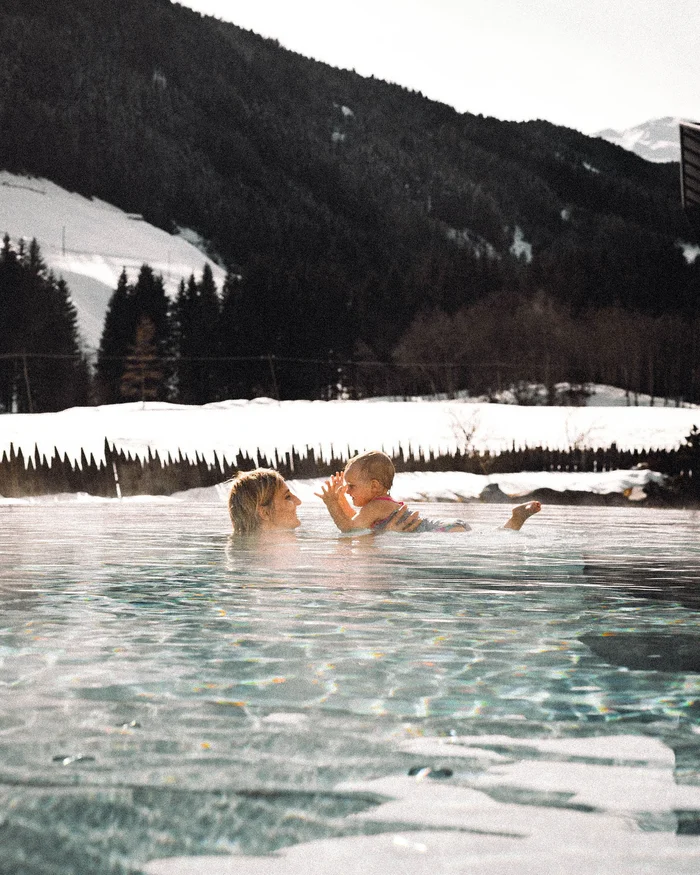 The family water world at the family hotel with a pool in South Tyrol The family water world at the family hotel with a pool in South Tyrol