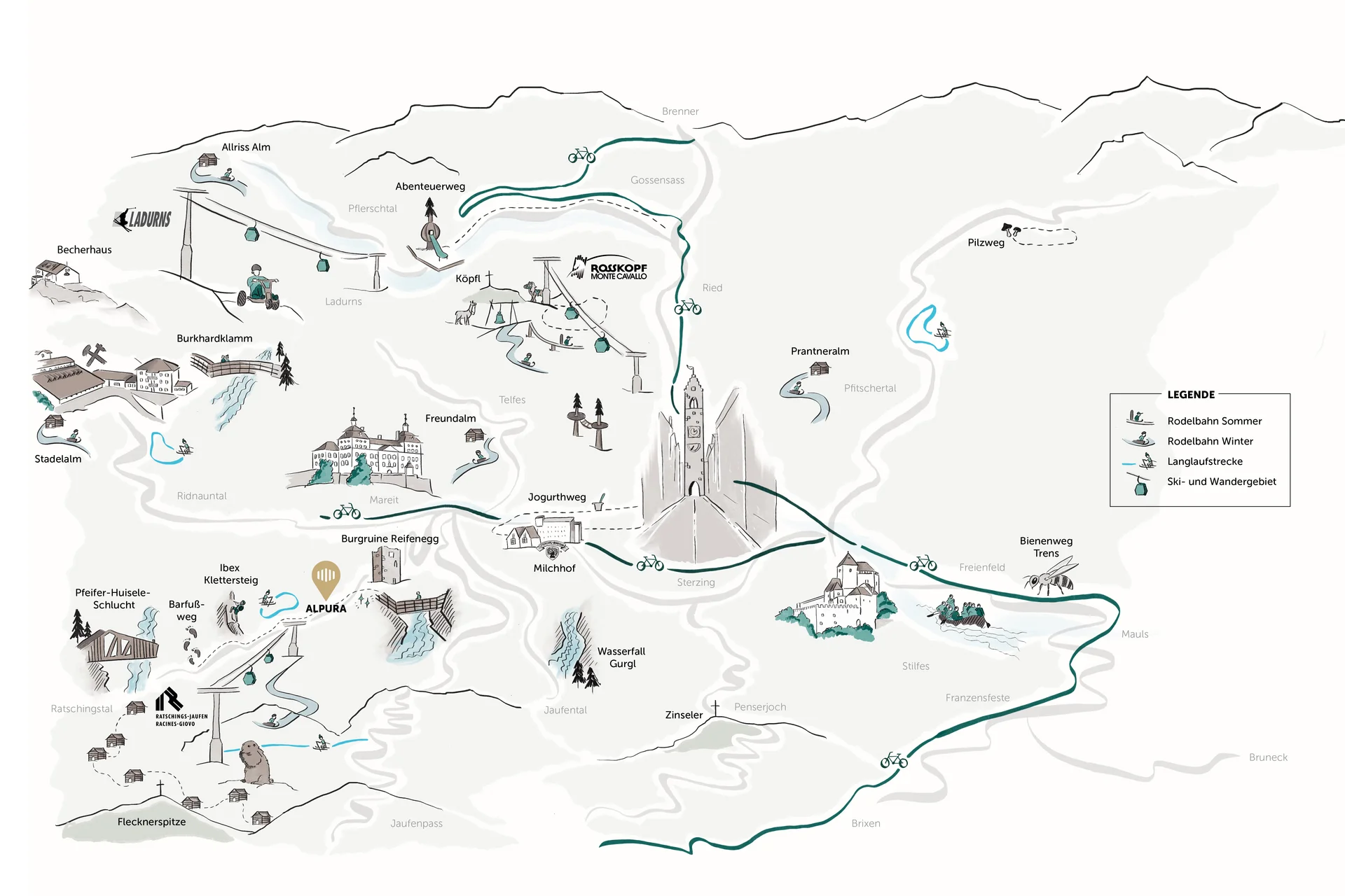 Das Ratschinger Tal: ganzjährig ein Erlebnis